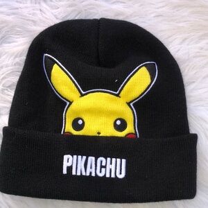 Pokémon Pikachu Black Beanie Hat